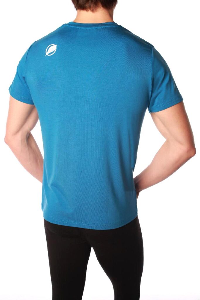 Tee-shirt homme NATURAL PEAK 210 AROUND THE WORLD couleur bleu