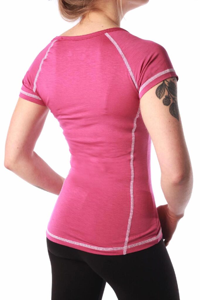 Tee-shirt femme NATURAL PEAK 140 CHARVIN couleur fuschia