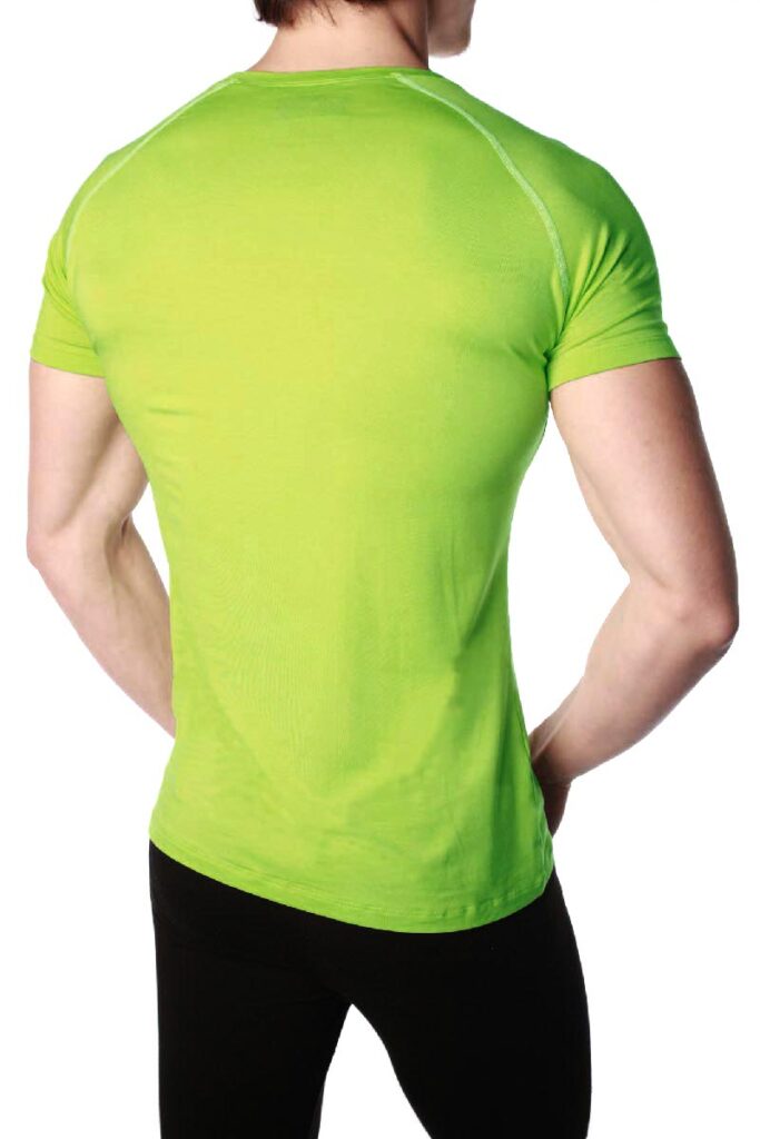 Tee-shirt homme NATURAL PEAK 140 CHARVIN couleur vert-lime