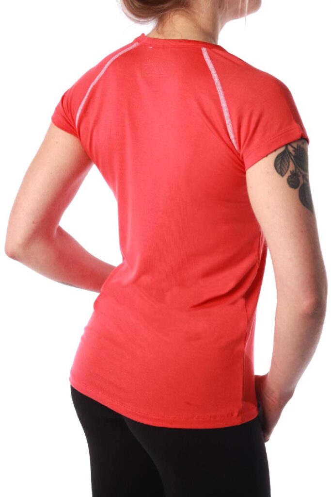 Tee-shirt femme NATURAL PEAK 210 ECRINS couleur orangé