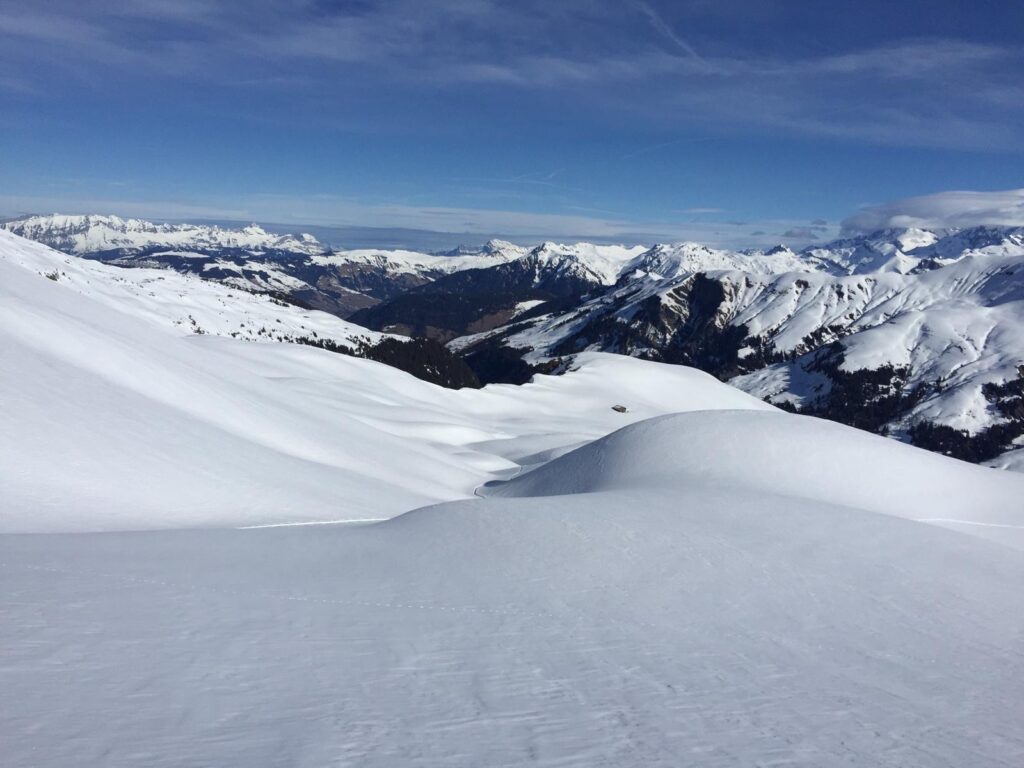 Un beau champ de poudreuse !