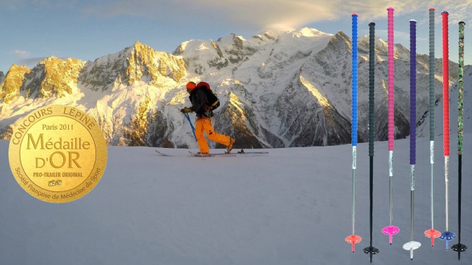 Test des bâtons d'Alain en ski de rando dans les Aiguilles Rouges