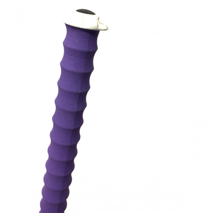 Pommeau blanc + grip bâtons A2-16 violet