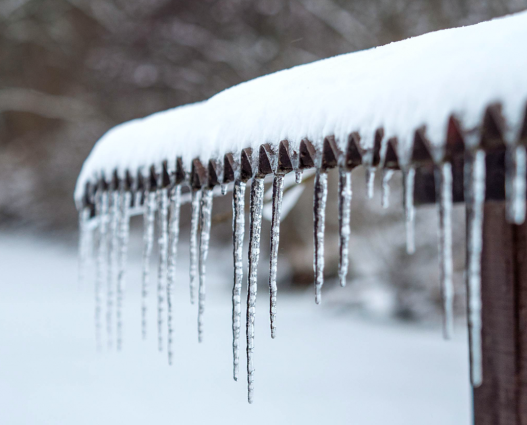 stalactites de glace