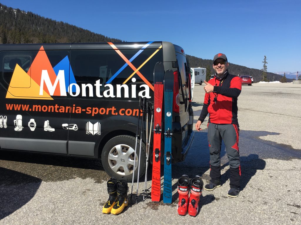 Cédric teste le ski Hagan CORE 89 au Margériaz