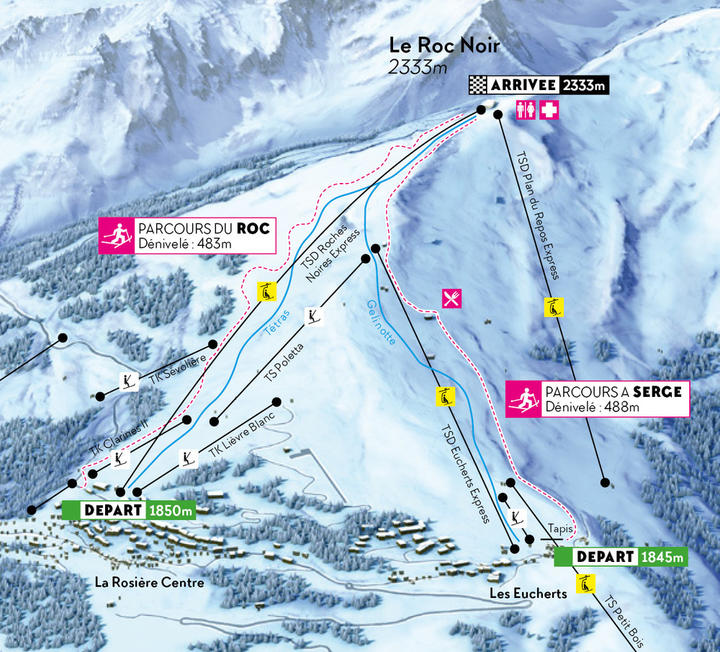 Pistes ski de rando La Rosière - 2