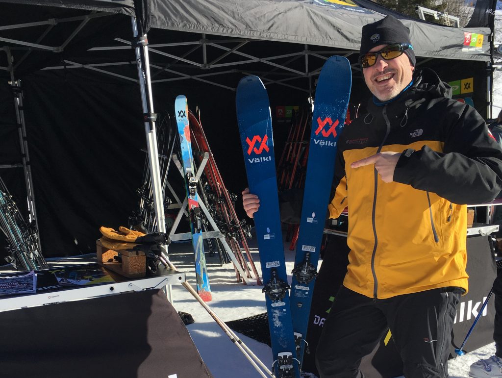 Cédric a apprécié les skis Volkl