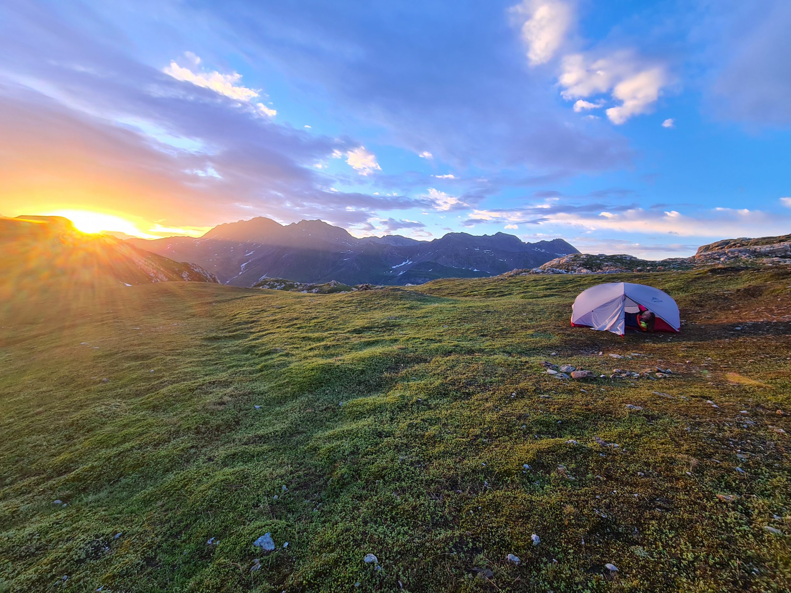 Bivouac avec tente MSR Hubba Hubba