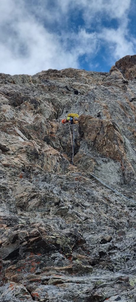 Grimpe dans la Directe Sud